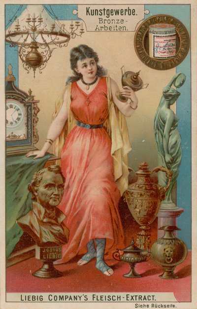 Bronzework (cromolitho) de European School