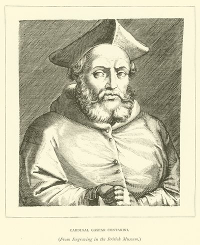 Cardeal Gaspar Contarini (gravura) de European School