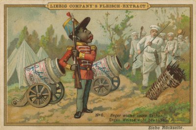 Desenhos animados African Guards Leibig Meat Extract Canon de European School