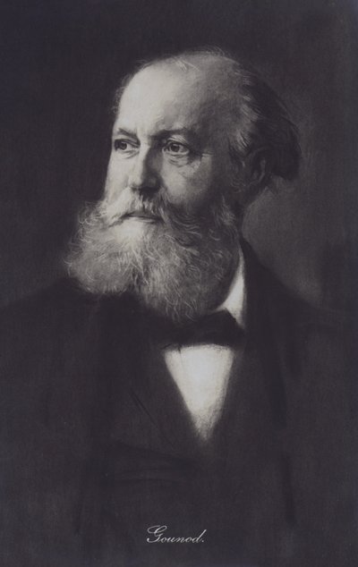 Charles Gounod, pianista e compositor francês (litho) de European School