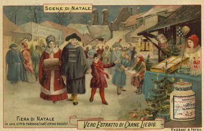 Feira de Natal em uma cidade alemã de European School