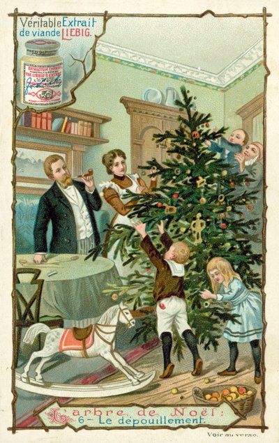 Árvore de Natal (chromolitho) de European School
