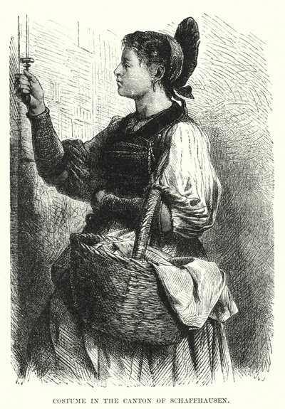 Traje no Cantão de Schaffhausen (gravura) de European School