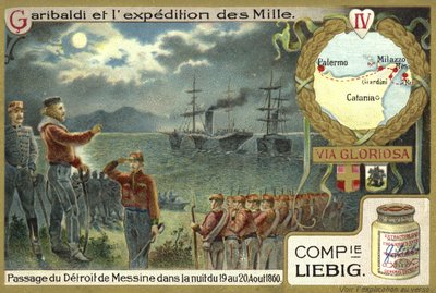 Travessia do Estreito de Messina na noite de 19 a 20 de agosto de 1860 de European School