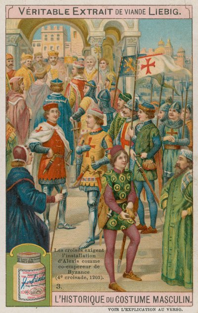 Crusaders exigem a instalação de Alexis como co-imperador de Bizâncio em 1203 de European School