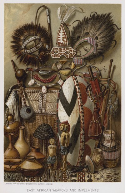 Armas e Implementos da África Oriental (chromolitho) de European School