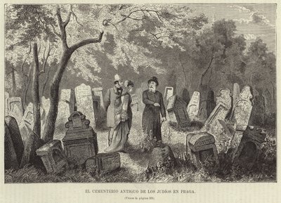 O antigo cemitério dos judeus em Praga de European School