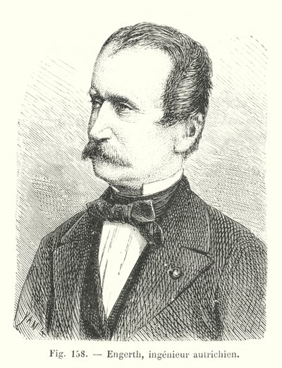 Engerth, engineer autrichien (gravura) de European School
