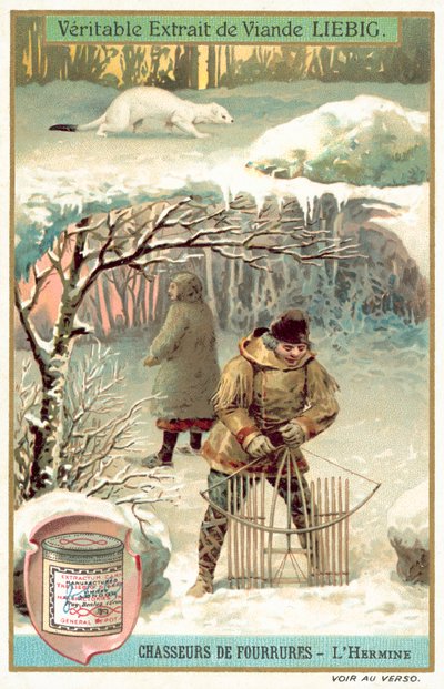 Armine trappers (chromolitho) de European School