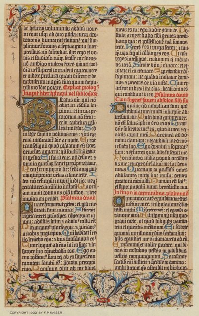 Facsmile da Bíblia de Gutenberg de European School