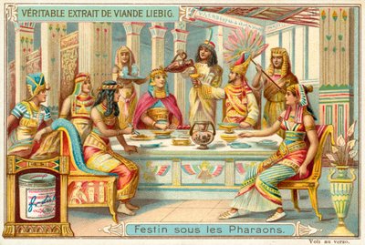 Festa sob os faraós do Antigo Egipto (chromolitho) de European School