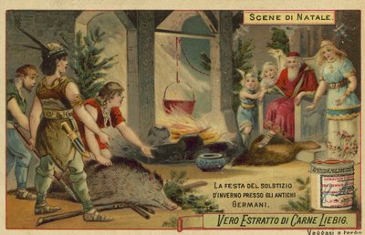 Festival do solstício de inverno na antiga Alemanha de European School