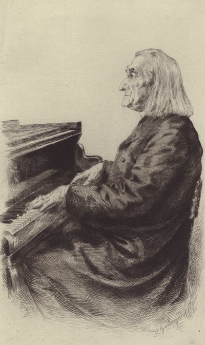 Franz Liszt (gravura) de European School