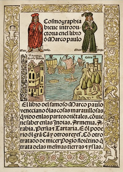 Frontispício da obra O Milhão de Marco Polo de European School