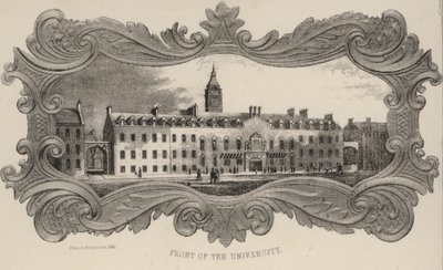 Front of the University, Glasgow, Escócia de European School