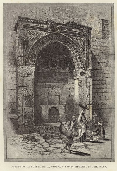 Fonte do Portão da Corrente ou Bab-Es-Silsileh, em Jerusalém de European School