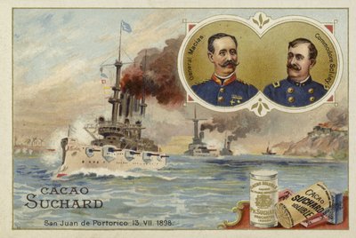 General Manuel Macias e Comodoro Winfield Scott Schley, San Juan de Porto Rico, Guerra Hispano-Americana, 13 de julho de 1898 de European School