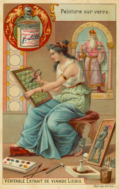 Pintura de vidro de European School