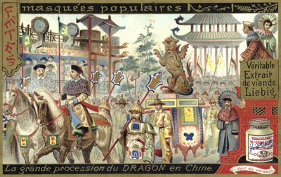 Grande procissão do dragão, China de European School