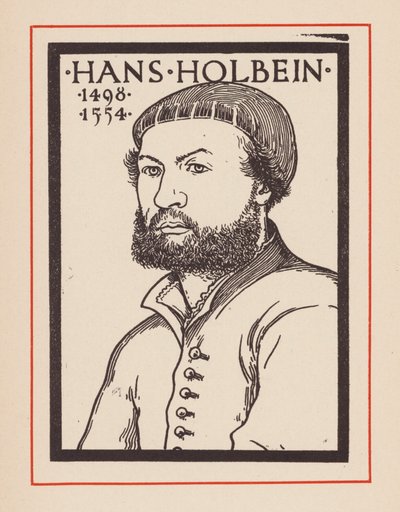Hans Holbein, o Jovem, artista alemão (litografia) de European School