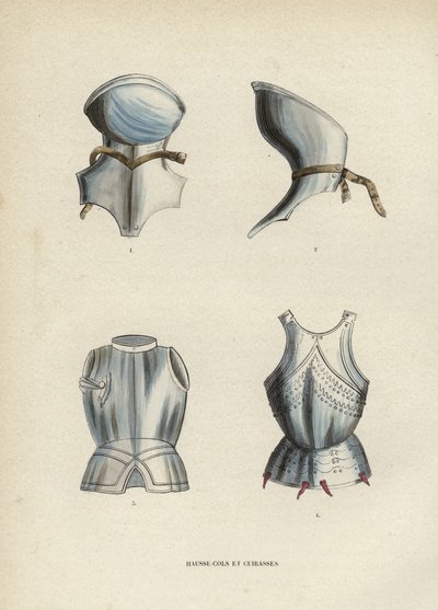 Hausse-Cols Et Cuirasses (gravação a cores) de European School