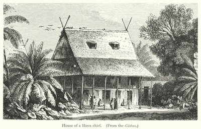 Casa de um chefe da Hova (gravura) de European School