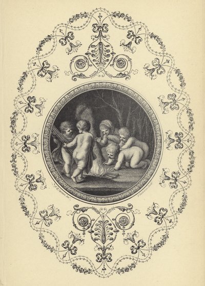 Ilustração do Livro de Ornamentos de Michael Angelo Pergolesi (gravura) de European School