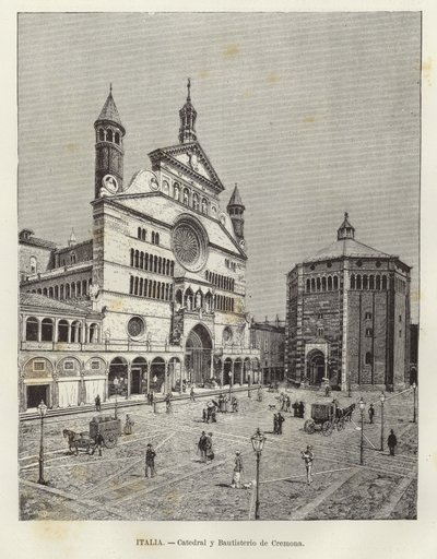Itália - Catedral de Cremona e Batistério de European School