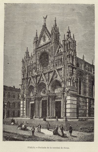 Itália - Fachada da Catedral de Siena de European School