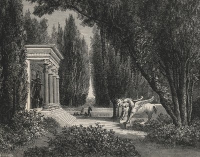 Jardin perse (gravura) de European School