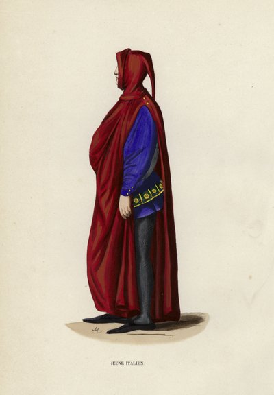 Jeune Italien (gravação a cores) de European School