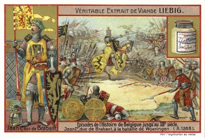 João I, Duque de Brabante, na Batalha de Woeringen, 1288 de European School