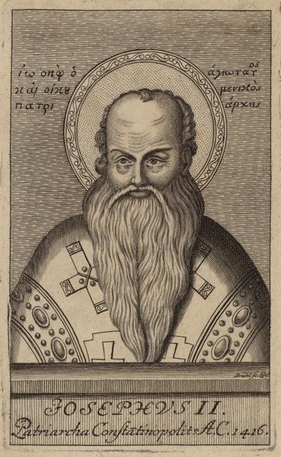 José II, Patriarca de Constantinopla (gravura) de European School