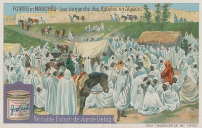 Dia do Mercado de Kabyle na Argélia de European School