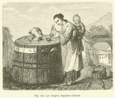 A canga, tortura chinesa (gravura) de European School