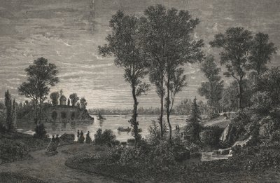 Le Lac De Gravelle, In Le Bois De Vincennes (gravura) de European School