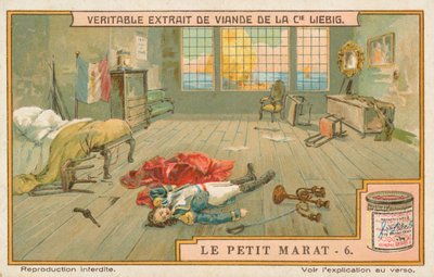 Le Petit Marat, cartão Liebig, início do século XX (cromo) de European School