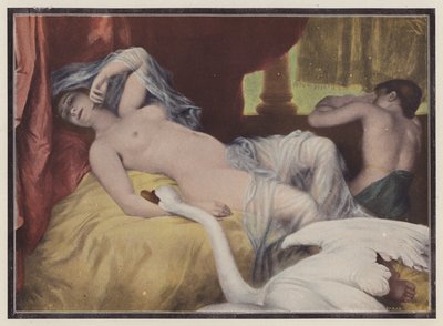 Leda, princesa espartana da mitologia grega (cor litho) de European School