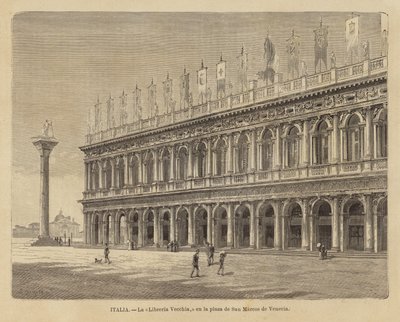 Antiga biblioteca na Piazza San Marco, em Veneza de European School