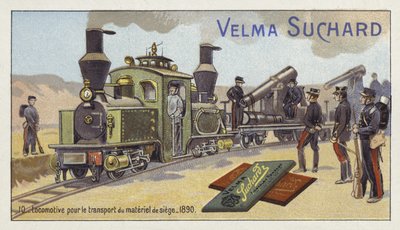 Locomotiva para o transporte de armas de cerco, 1890 de European School