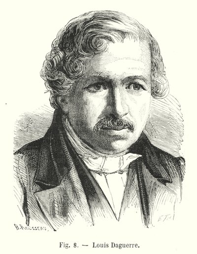 Louis Daguerre (gravura) de European School