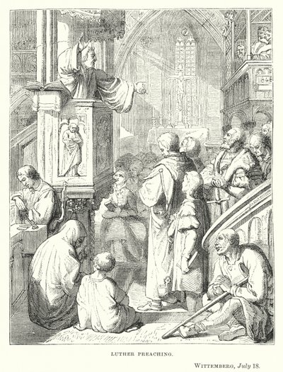 Lutero pregando, Wittemberg, 18 de julho de European School