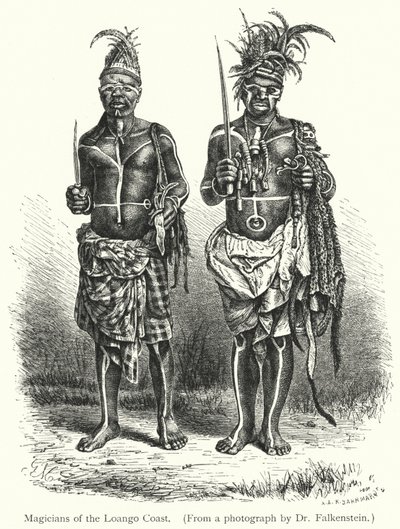 Magos da Costa do Loango (gravura) de European School