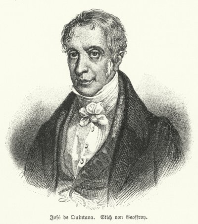 Manuel Jose Quintana, poeta espanhol (litho) de European School