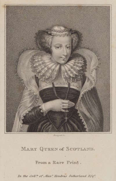 Maria, Rainha dos Escoceses (gravura) de European School