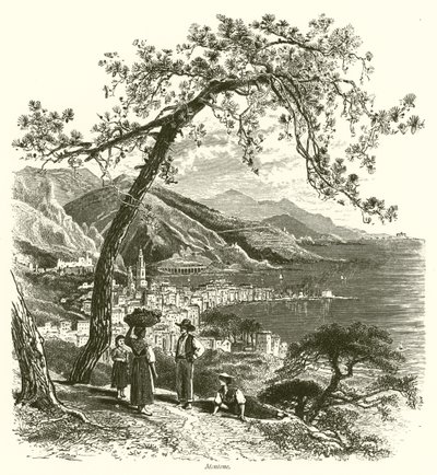 Mentone (gravura) de European School