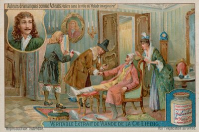 Moliere em The Imaginary Invalid (O Imaginário Inválido) de European School