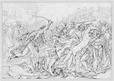 Napoleão: Revolte du Caire, Revolta do Cairo (gravura) de European School