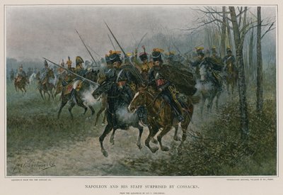 Napoleão e sua equipe surpreendidos por cossacos de European School