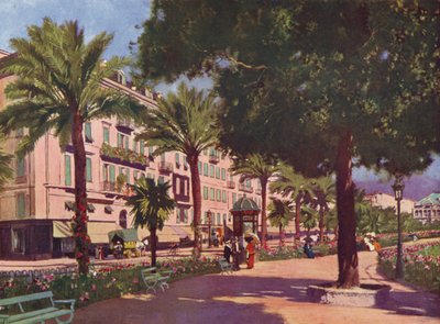 Nice, Avenue Massena (litografia a cores) de European School